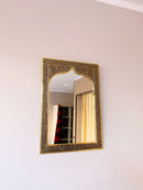Handmade Moroccan Arch Brass Mirror Handmade Moroccan Arch Brass Mirror