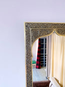 Handmade Moroccan Arch Brass Mirror Handmade Moroccan Arch Brass Mirror