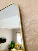 Gold Wall Brass Mirror - Triangle Mirror Gold Wall Brass Mirror - Triangle Mirror