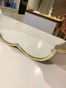 Handmade Flower Brass Mirror - Customized Gold Frame Handmade Flower Brass Mirror - Customized Gold Frame