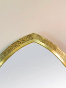 Handmade Engraved Mirror - Brass Arch Mirror Handmade Engraved Mirror - Brass Arch Mirror