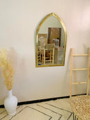 Handmade Engraved Mirror - Brass Arch Mirror Handmade Engraved Mirror - Brass Arch Mirror