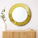 Black Brass Round Mirror Black Brass Round Mirror