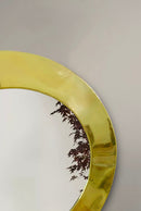 Gold Round Wall Mirror - Handmade Brass Bathroom Mirror Gold Round Wall Mirror - Handmade Brass Bathroom Mirror