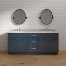 60 Inch Navy Blue Shaker Double Sink Bathroom Vanity with Drawers 60 Inch Navy Blue Shaker Double Sink Bathroom Vanity with Drawers