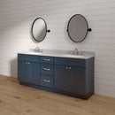 72 Inch Navy Blue Shaker Double Sink Bathroom Vanity with Drawers 72 Inch Navy Blue Shaker Double Sink Bathroom Vanity with Drawers