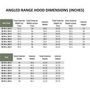 Espresso Wood Range Hood With Angled Front and Decorative Trim - 30", 36", 42", 48", 54" and 60" Widths Available Espresso Wood Range Hood With Angled Front and Decorative Trim - 30", 36", 42", 48", 54" and 60" Widths Available