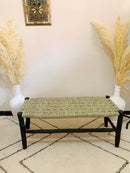 Bedroom Wood Bench - Boho Bed Wooden Bench Bedroom Wood Bench - Boho Bed Wooden Bench