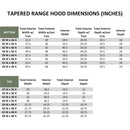 Unfinished Wood Range Hood With Tapered Shiplap Front and Block Trim - 30", 36", 42", 48", 54" and 60" Widths Available Unfinished Wood Range Hood With Tapered Shiplap Front and Block Trim - 30", 36", 42", 48", 54" and 60" Widths Available