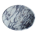 Calacatta Viola Marble Oval Shape Above Vanity Bathroom Sink (W)14" (L)18" (H)5" Calacatta Viola Marble Oval Shape Above Vanity Bathroom Sink (W)14" (L)18" (H)5"