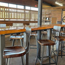 Set Of 4, Scooped Seat Brew Haus, Bar Stools With Backs, Counter Stools, Industrial Bar Stools, Reclaimed Stools, Classy Modern Barstool Set Of 4, Scooped Seat Brew Haus, Bar Stools With Backs, Counter Stools, Industrial Bar Stools, Reclaimed Stools, Classy Modern Barstool