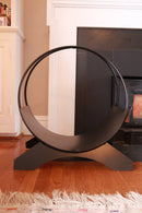 Firewood Rack, Firewood Ring, Log Holder, Fire wood Holder, Fire wood Rack, Indoor Firewood Rack, Metal Firewood Rack, Black Fire wood Rack Firewood Rack, Firewood Ring, Log Holder, Fire wood Holder, Fire wood Rack, Indoor Firewood Rack, Metal Firewood Rack, Black Fire wood Rack