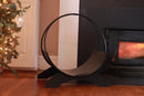 Firewood Rack, Firewood Ring, Log Holder, Fire wood Holder, Fire wood Rack, Indoor Firewood Rack, Metal Firewood Rack, Black Fire wood Rack Firewood Rack, Firewood Ring, Log Holder, Fire wood Holder, Fire wood Rack, Indoor Firewood Rack, Metal Firewood Rack, Black Fire wood Rack