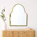 Gold Brass Arch Mirror - Handmade Brass Wall Mirror Gold Brass Arch Mirror - Handmade Brass Wall Mirror
