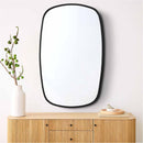 Black Framed Mirror | Rectangular Brass Wall Mirror Black Framed Mirror | Rectangular Brass Wall Mirror