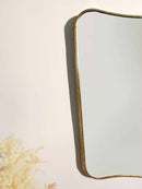 Butterfly Mirror - Italian Curved Antique Brass Mirror Butterfly Mirror - Italian Curved Antique Brass Mirror