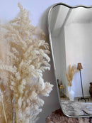 Silver Framed mirrors - Italian Wavy Brass Mirror Silver Framed mirrors - Italian Wavy Brass Mirror