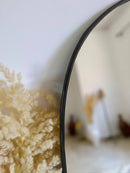 Black Framed Mirror, Asymmetrical Mirror, Irregular Brass Wall Mirror Black Framed Mirror, Asymmetrical Mirror, Irregular Brass Wall Mirror