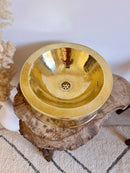 Copper Brass Basin Sink - Hammered circled Bathroom Sink Copper Brass Basin Sink - Hammered circled Bathroom Sink
