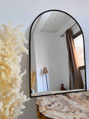 Black Arch Mirror - Brass Customized Bathroom Mirror Black Arch Mirror - Brass Customized Bathroom Mirror