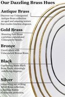 Antique Brass Mirror - Handmade Oval Golden Wall Mirror Antique Brass Mirror - Handmade Oval Golden Wall Mirror