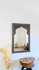 Handmade Moroccan Mirror - Engraved Yellow Frame Mirror Handmade Moroccan Mirror - Engraved Yellow Frame Mirror