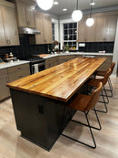 Reclaimed Wormy Chestnut Solid Wood Butcher Block Countertop - Custom sizes - Reclaimed Wood Kitchen Countertops Reclaimed Wormy Chestnut Solid Wood Butcher Block Countertop - Custom sizes - Reclaimed Wood Kitchen Countertops