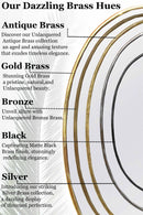 Black Brass Round Mirror Black Brass Round Mirror