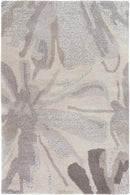 Ilfeld Athena Gray Floral Wool Rug Ilfeld Athena Gray Floral Wool Rug