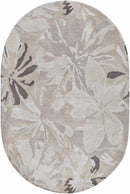 Ilfeld Athena Gray Floral Wool Rug Ilfeld Athena Gray Floral Wool Rug