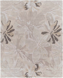 Ilfeld Athena Gray Floral Wool Rug Ilfeld Athena Gray Floral Wool Rug