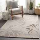 Ilfeld Athena Gray Floral Wool Rug Ilfeld Athena Gray Floral Wool Rug