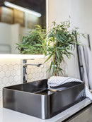 Zeek 18”x13” Gunmetal Black Rectangular Vessel Bathroom Sink Stainless Steel PVD Nano Tech Coating ZN-B183 Zeek 18”x13” Gunmetal Black Rectangular Vessel Bathroom Sink Stainless Steel PVD Nano Tech Coating ZN-B183