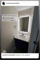 Zeek 24"x36" Backlit LED Rectangular Bathroom Wall Mirror MA2436 Zeek 24"x36" Backlit LED Rectangular Bathroom Wall Mirror MA2436