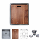 Zeek 15 x 17 Inch Undermount / Drop-In Workstation Sink for RV or Wet Bar 16G Stainless Steel ZH-1517 Zeek 15 x 17 Inch Undermount / Drop-In Workstation Sink for RV or Wet Bar 16G Stainless Steel ZH-1517