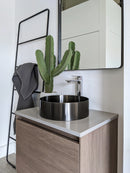 Zeek 14” Gunmetal Black Round Vessel Bathroom Sink Stainless Steel PVD Nano Tech Coating ZN-B144 Zeek 14” Gunmetal Black Round Vessel Bathroom Sink Stainless Steel PVD Nano Tech Coating ZN-B144