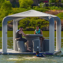 Inflatable Floating Water Dock Platform Island With Roof & Air Pump (SAK17584) Inflatable Floating Water Dock Platform Island With Roof & Air Pump (SAK17584)