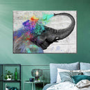 Colorful Elephant Splash Wall Art Colorful Elephant Splash Wall Art