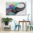 Colorful Elephant Splash Wall Art Colorful Elephant Splash Wall Art