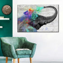 Colorful Elephant Splash Wall Art Colorful Elephant Splash Wall Art