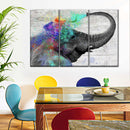 Colorful Elephant Splash Wall Art Colorful Elephant Splash Wall Art