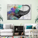 Colorful Elephant Splash Wall Art Colorful Elephant Splash Wall Art