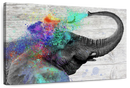 Colorful Elephant Splash Wall Art Colorful Elephant Splash Wall Art