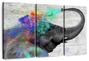 Colorful Elephant Splash Wall Art Colorful Elephant Splash Wall Art