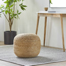 Kaumakani Knitted Jute Round Pouf Kaumakani Knitted Jute Round Pouf