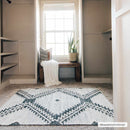 Brownhills Cream&Black Trellis Cotton Area Rug Brownhills Cream&Black Trellis Cotton Area Rug