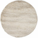Kettering Solid Cream Wool Shag Rug Kettering Solid Cream Wool Shag Rug