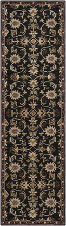 Kittredge Floral Black Wool Rug Kittredge Floral Black Wool Rug