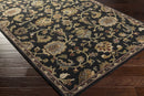 Kittredge Floral Black Wool Rug Kittredge Floral Black Wool Rug