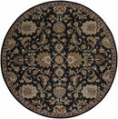 Kittredge Floral Black Wool Rug Kittredge Floral Black Wool Rug